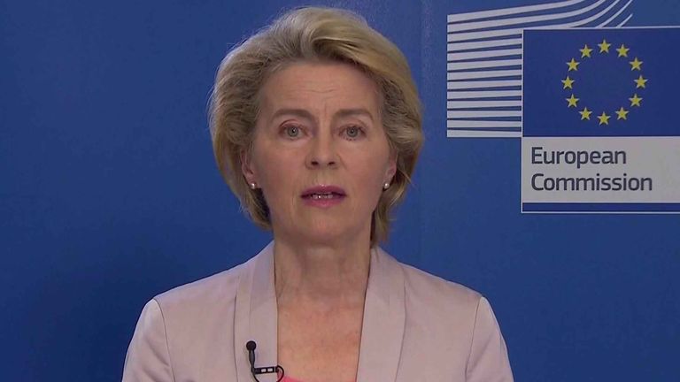 Présidente de la Commission européenne Usula Von Der Leyen