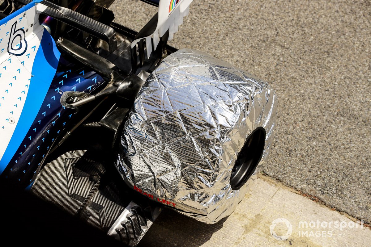 Protège pneu sur Williams FW43 