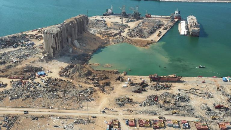 Site d'explosion à Beyrouth