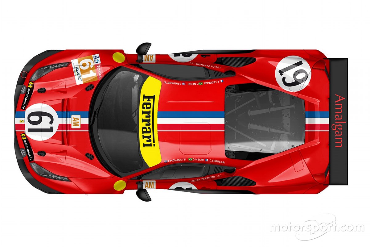 Livrée # 61 Luzich Racing Ferrari 488 GTE 