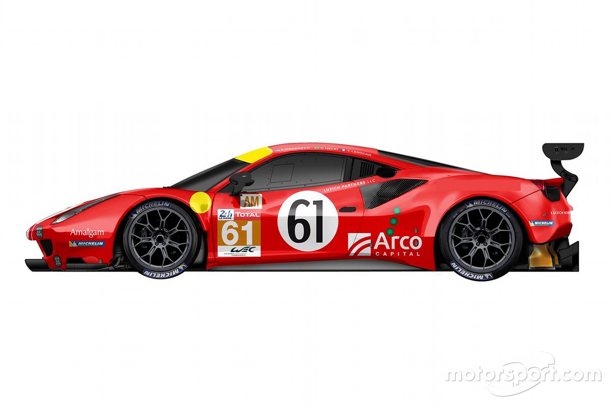 Livrée # 61 Luzich Racing Ferrari 488 GTE 