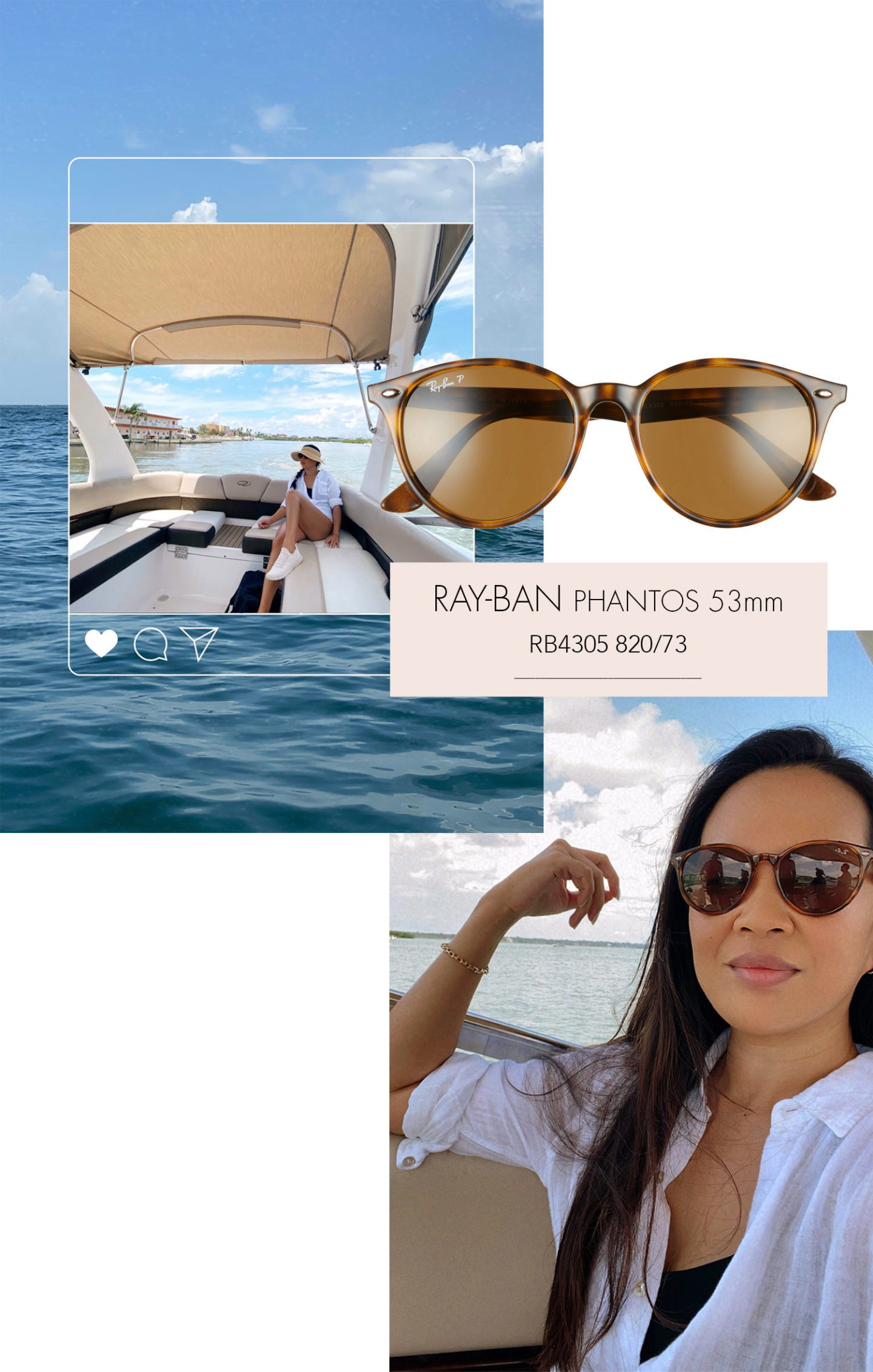 Lunettes de soleil Ray-Ban Phantos 53 mm
