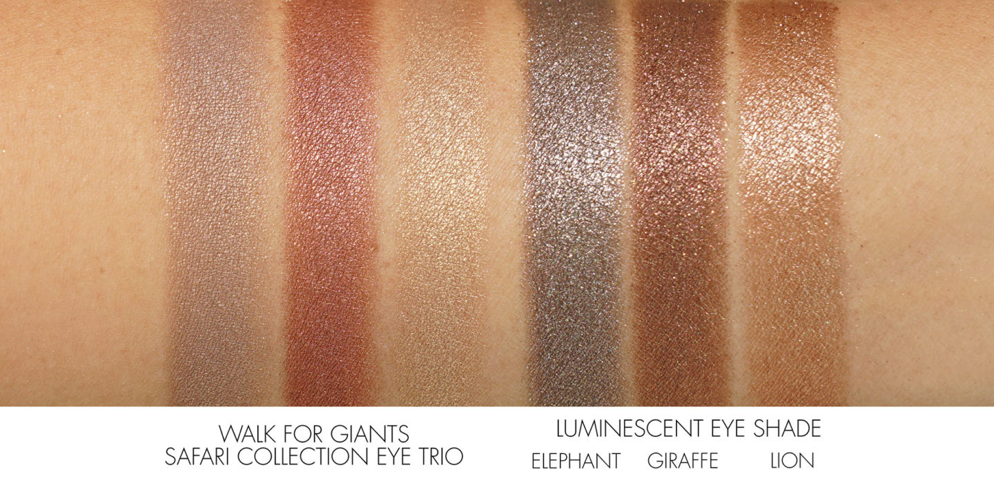 Chantecaille Safari Eye Trio vs Nuancier Luminescent Eye Shade