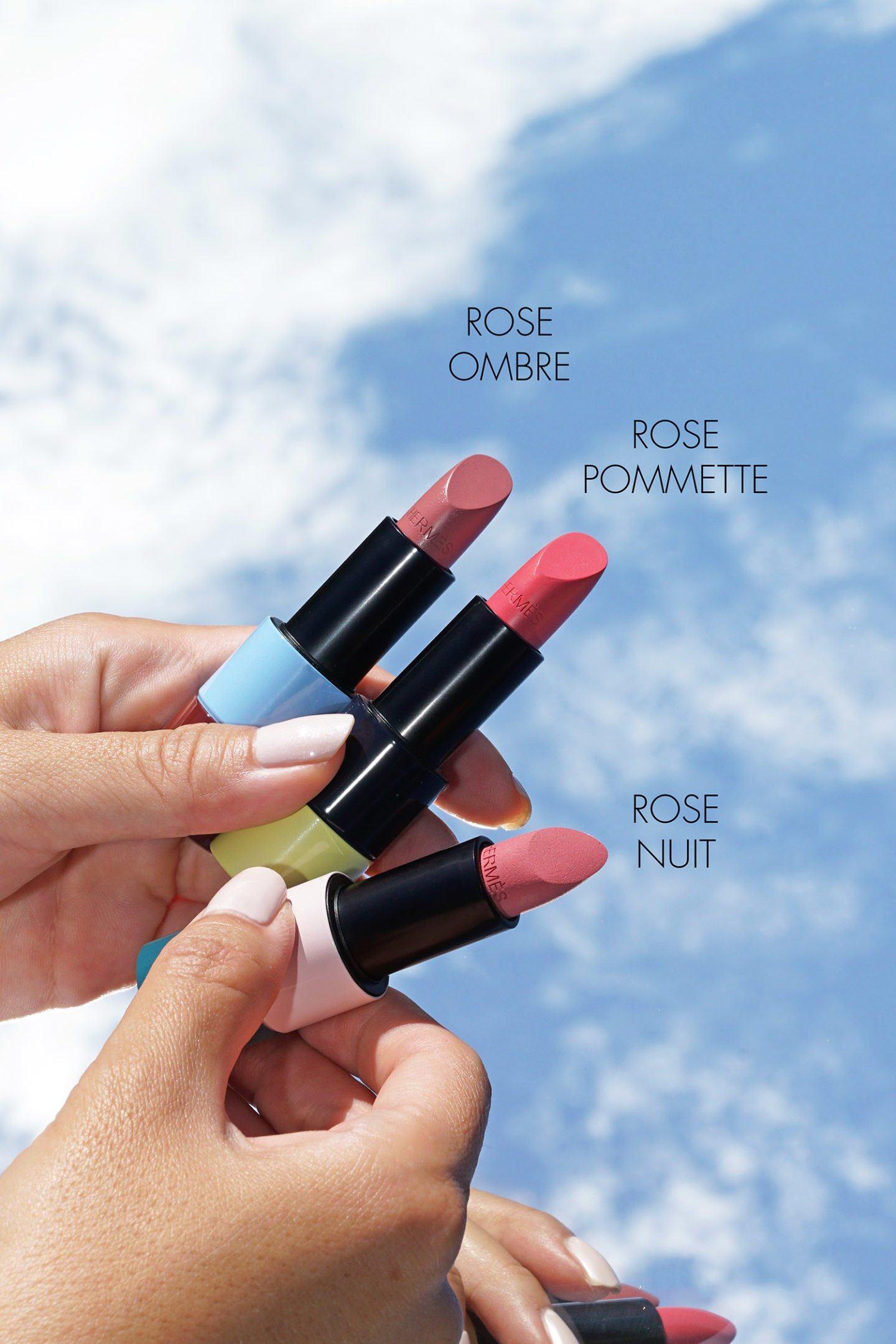Rouge à lèvres Hermes Automne 2020 Rose Ombre, Pommette, Nuit