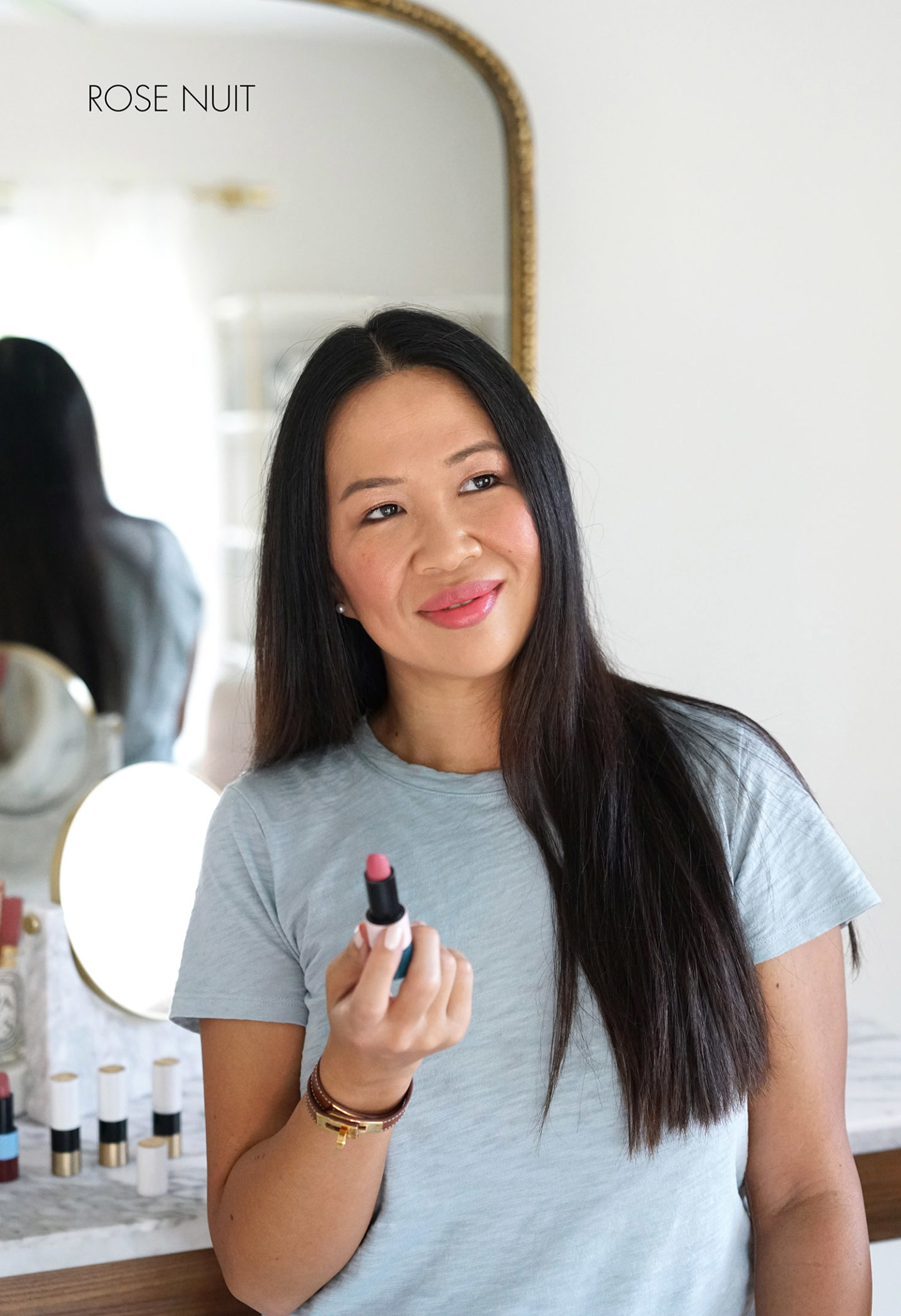 Rouge à lèvres Hermes en Rose Nuit | Sabrina, The Beauty Look Book