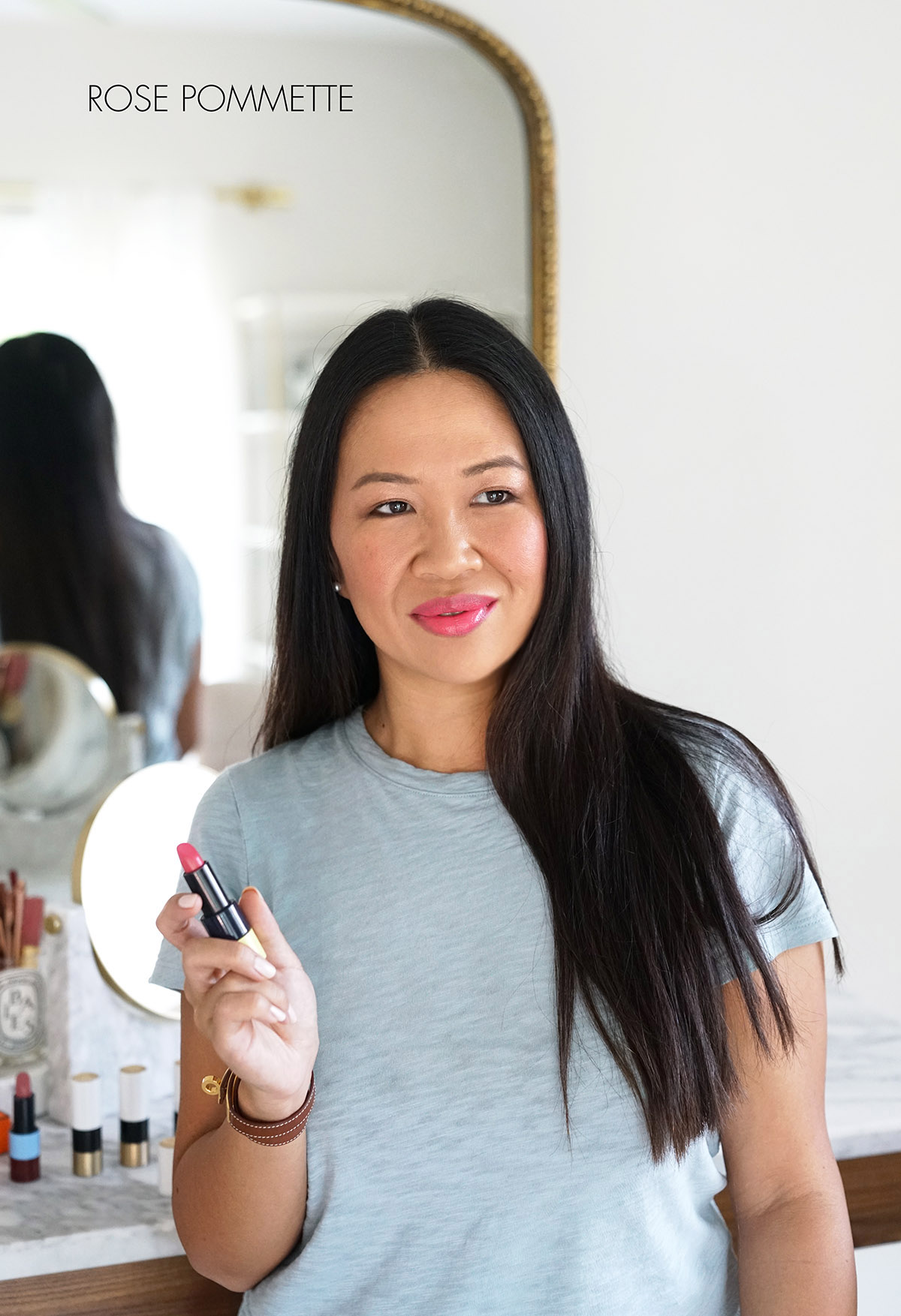 Rouge à lèvres Hermes en Rose Pommette | Sabrina, The Beauty Look Book