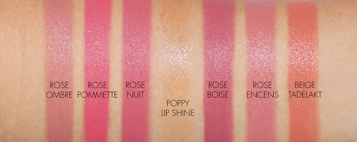 Hermes Lipstick swatches neutres