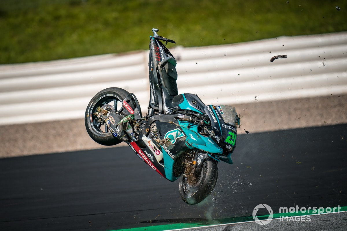 Franco Morbidelli, accident de Petronas Yamaha SRT