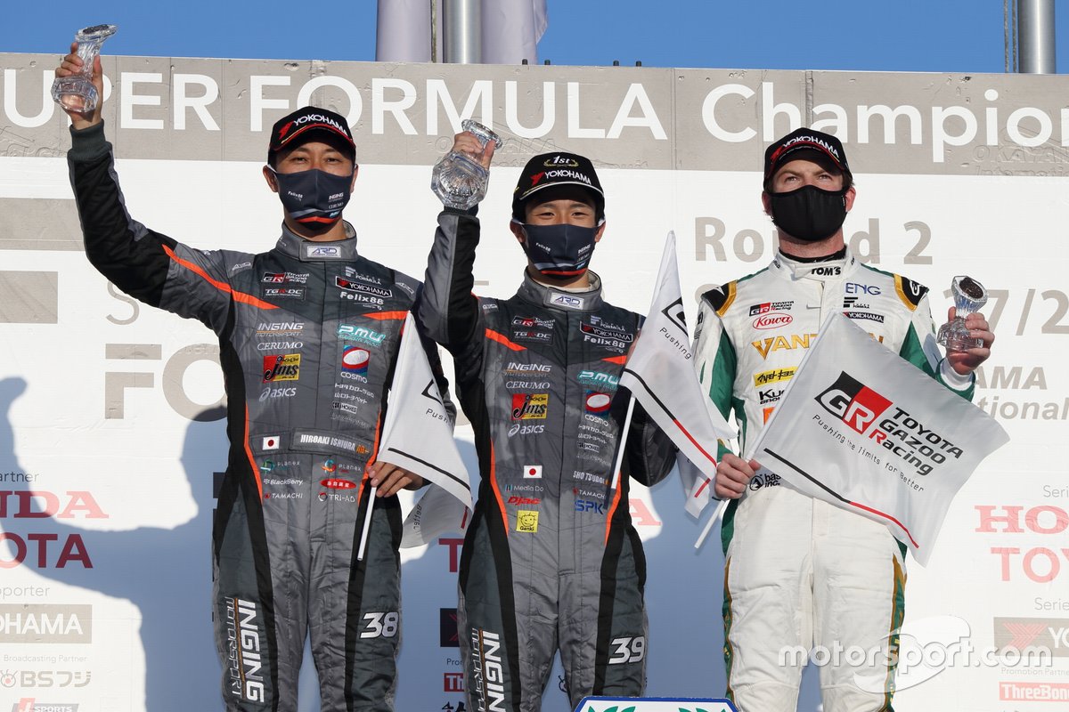 Podium: Sho Tsuboi, Inging, Hiroaki Ishiura, Inging, Nick Cassidy, TOM'S