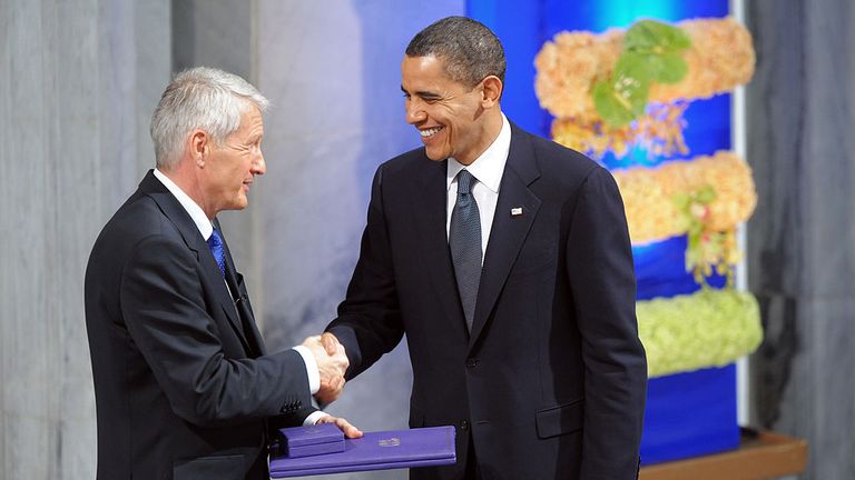 Barack Obama a remporté le prix Nobel de la paix en 2009