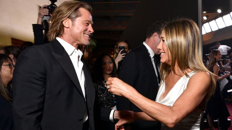 Brad Pitt et Jennifer Aniston assistent à la 26e édition des Screen Actors..Guild Awards