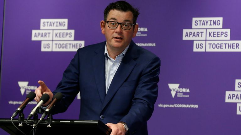 Le premier ministre de l'État de Victoria, Daniel Andrews, déclare que les chiffres sont une `` cause d'un grand optimisme ''
