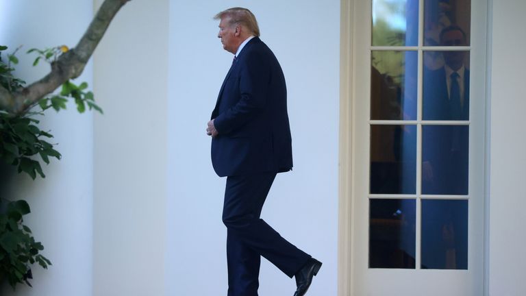 M. Trump quitte Washington pour un rassemblement électoral en Pennsylvanie