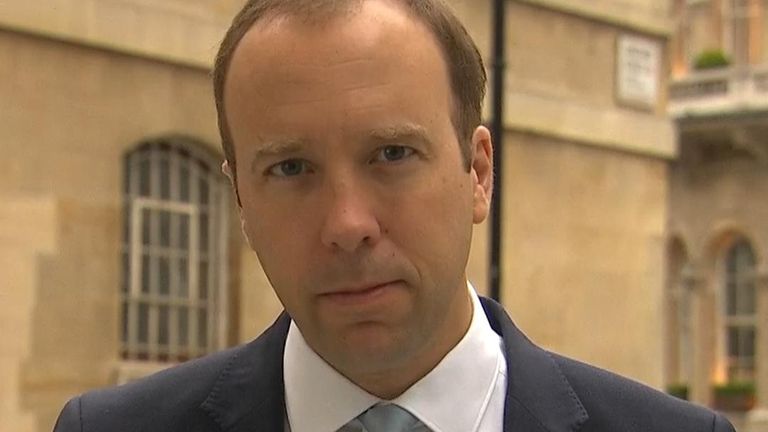 Le secrétaire à la Santé, Matt Hancock, a déclaré que l'ancien Premier ministre australien est 
