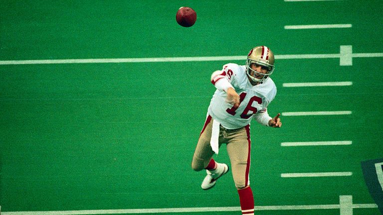 Montana en action pour les 49ers