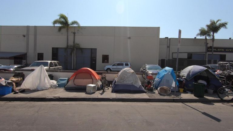 Le sans-abrisme a augmenté dans la ville californienne au cours de la dernière année