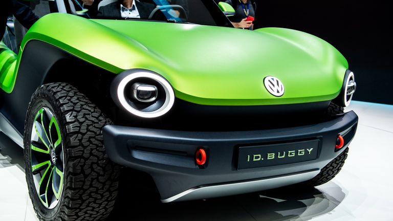 VW a présenté son concept ID Buggy entièrement électrique au salon de l'automobile de Genève ce mois-ci