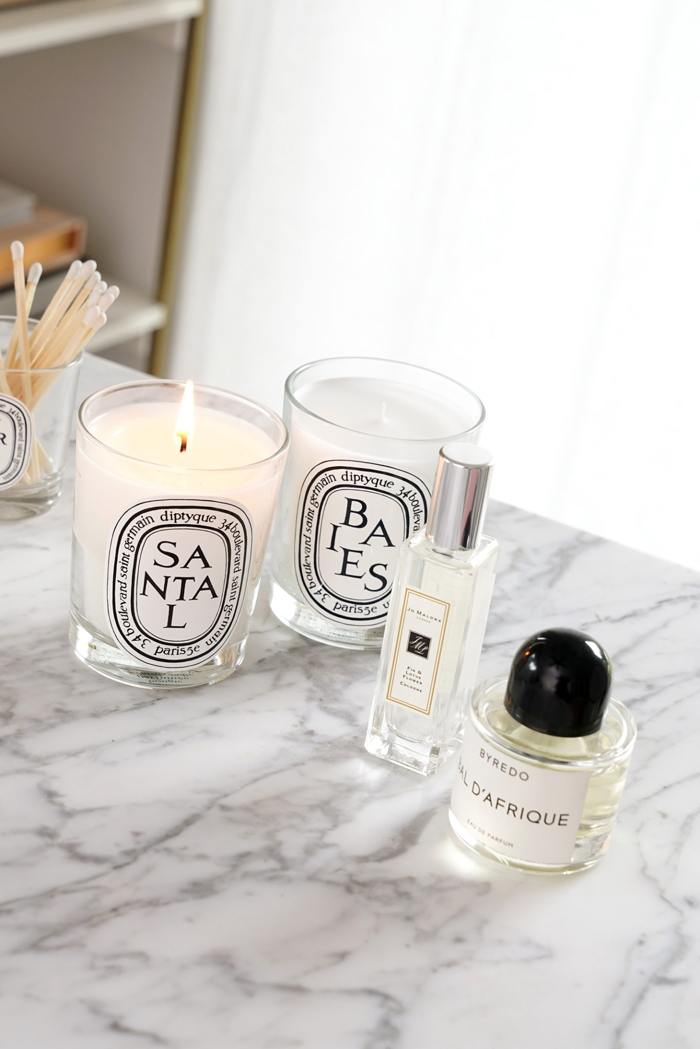 Meilleurs parfums pour Fall Diptyque Santal, Baies, Byredo