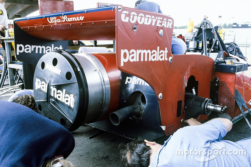 L'arrière de la voiture de fan Brabham BT46B Alfa Romeo de Niki Lauda. 