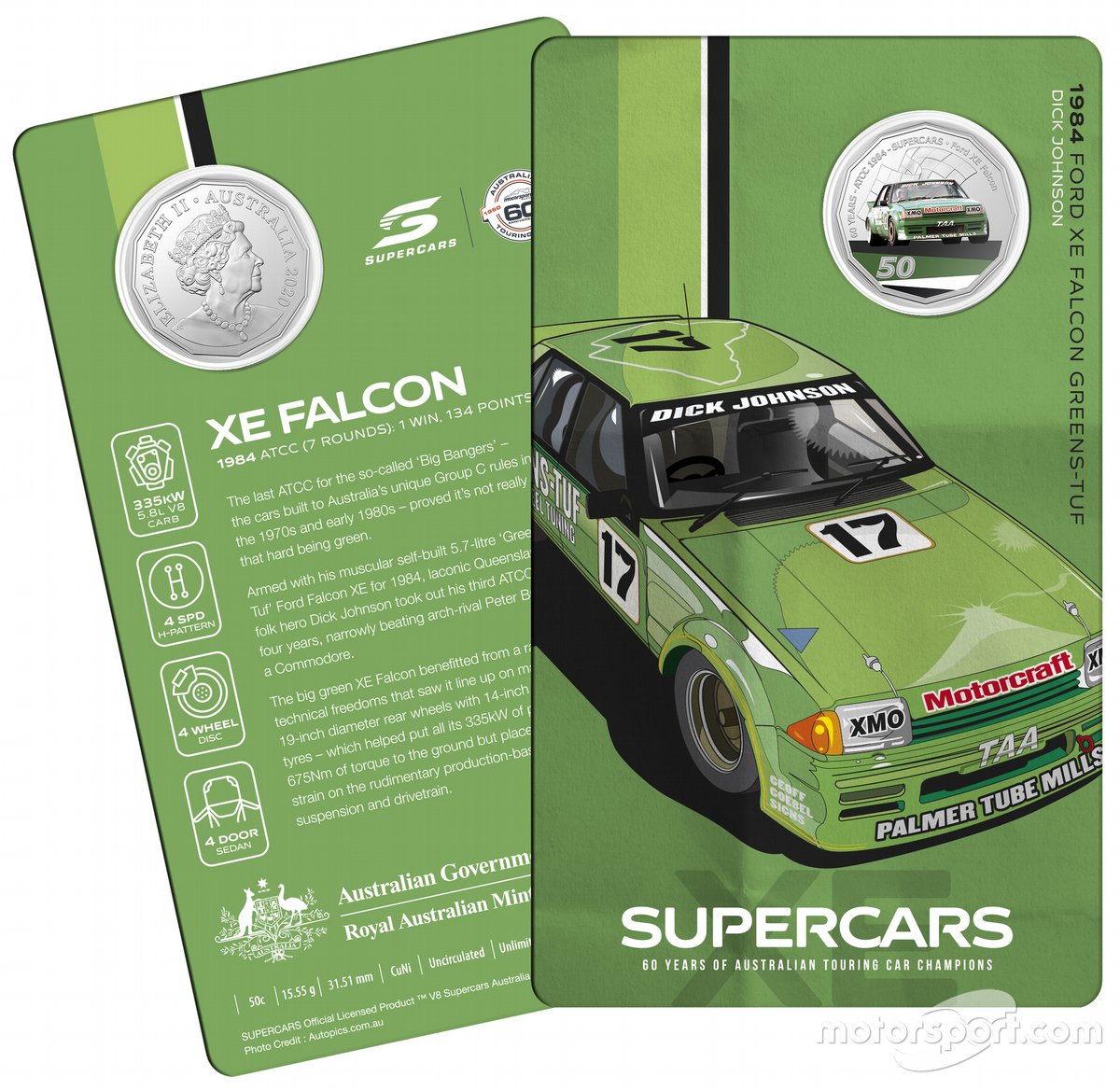 Pièces de monnaie Royal Australian Mint Supercars