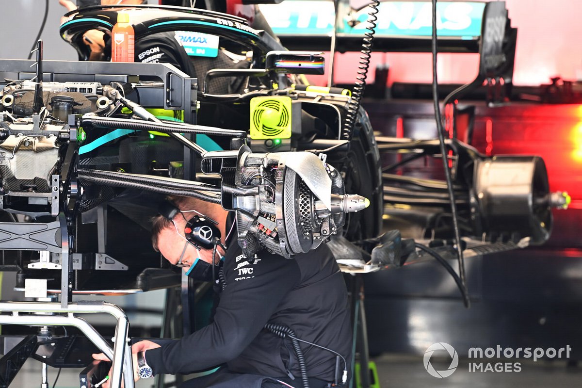 Détail technique de la Mercedes F1 W11