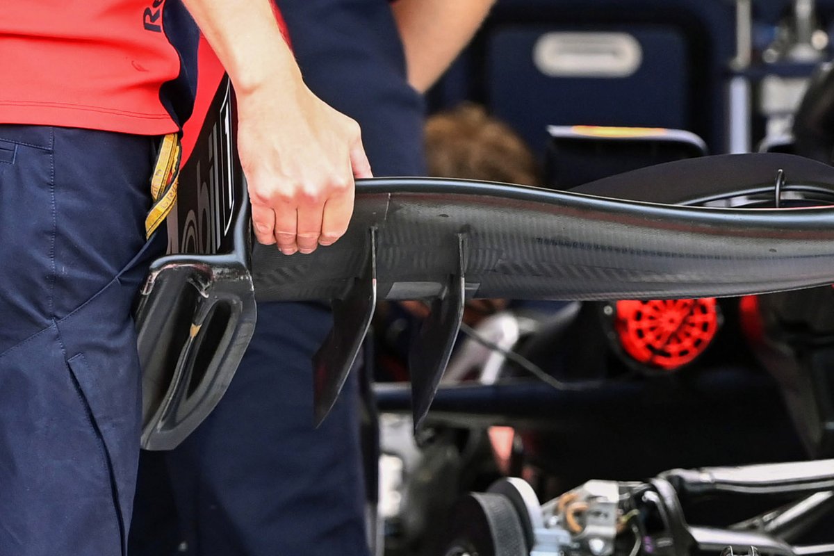 Détail de la semelle avant de la Red Bull Racing RB16