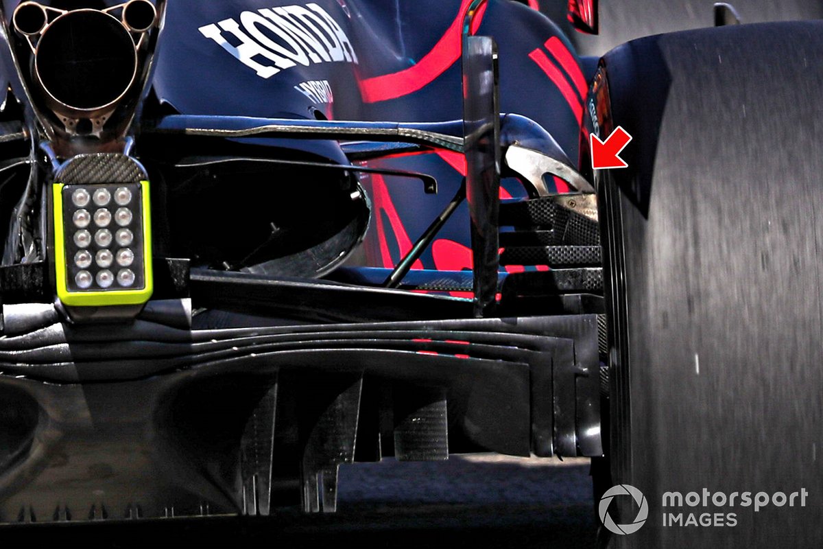 Détail arrière de la Red Bull Racing RB16 