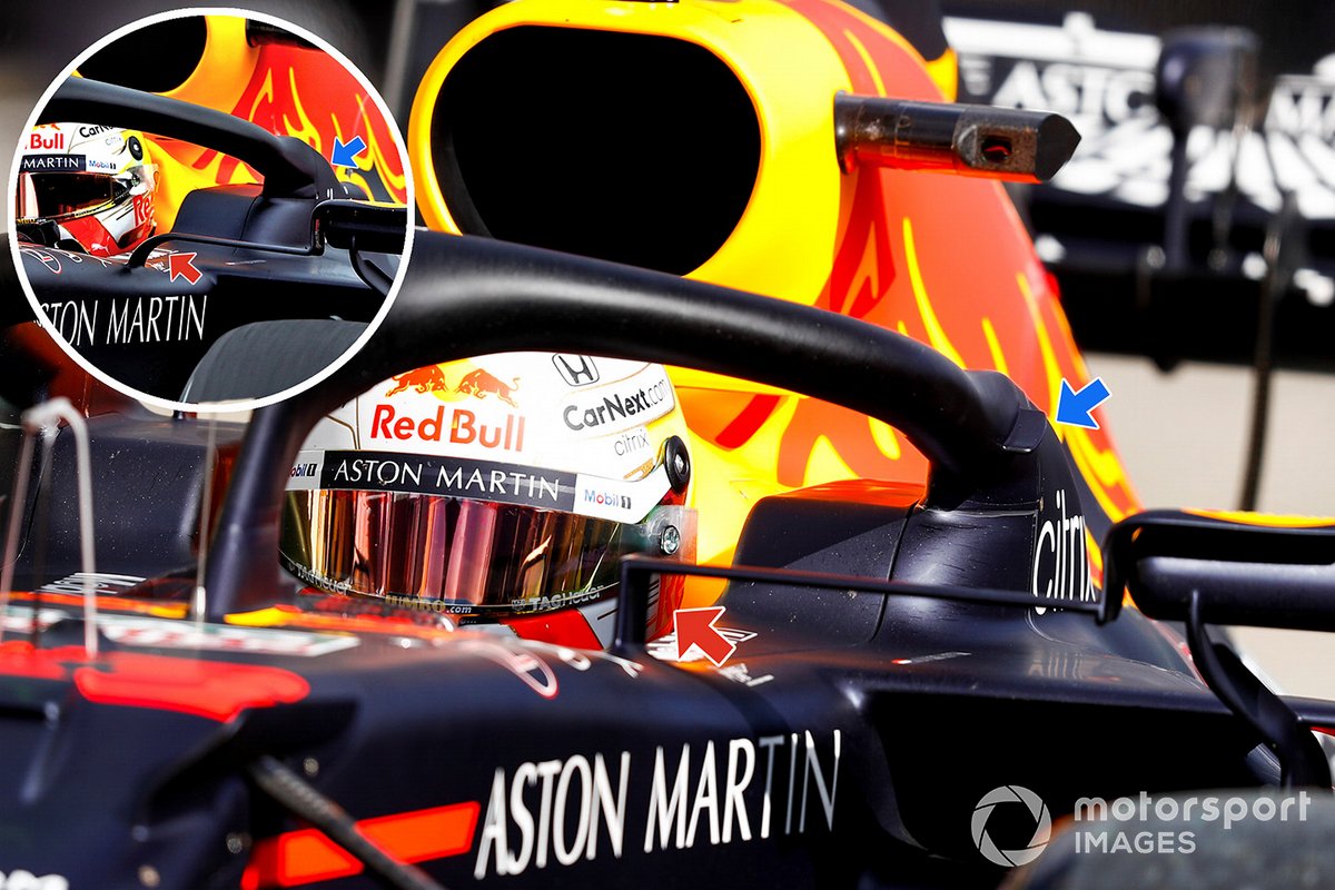 Comparaison des winglets Red Bull Racing RB16 au GP Eifel