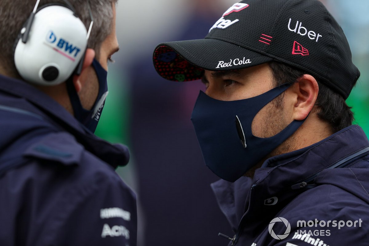 Sergio Perez, Racing Point, sur la grille