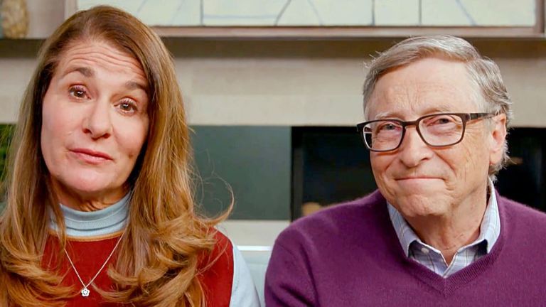 Bill Gates et sa femme Melinda Gates