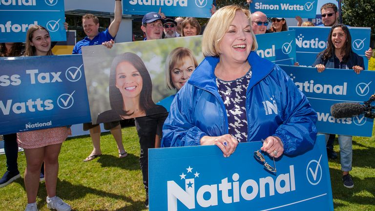Judith Collins est le chef du Parti national