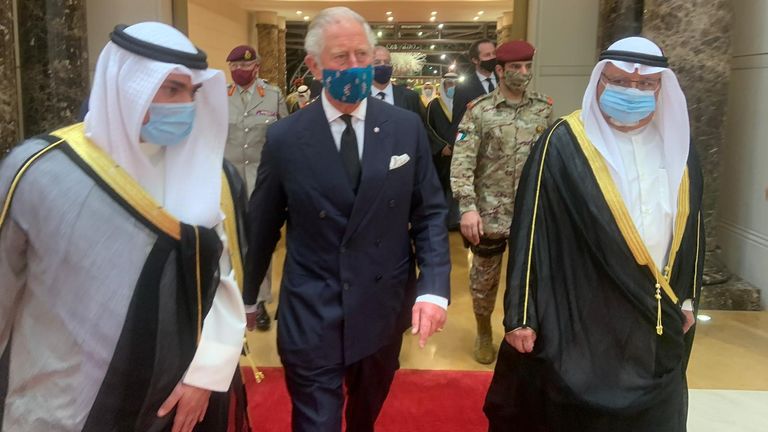 Le prince Charles au Koweït après la mort de Sheikh Sabah Al Ahmad Al Sabah