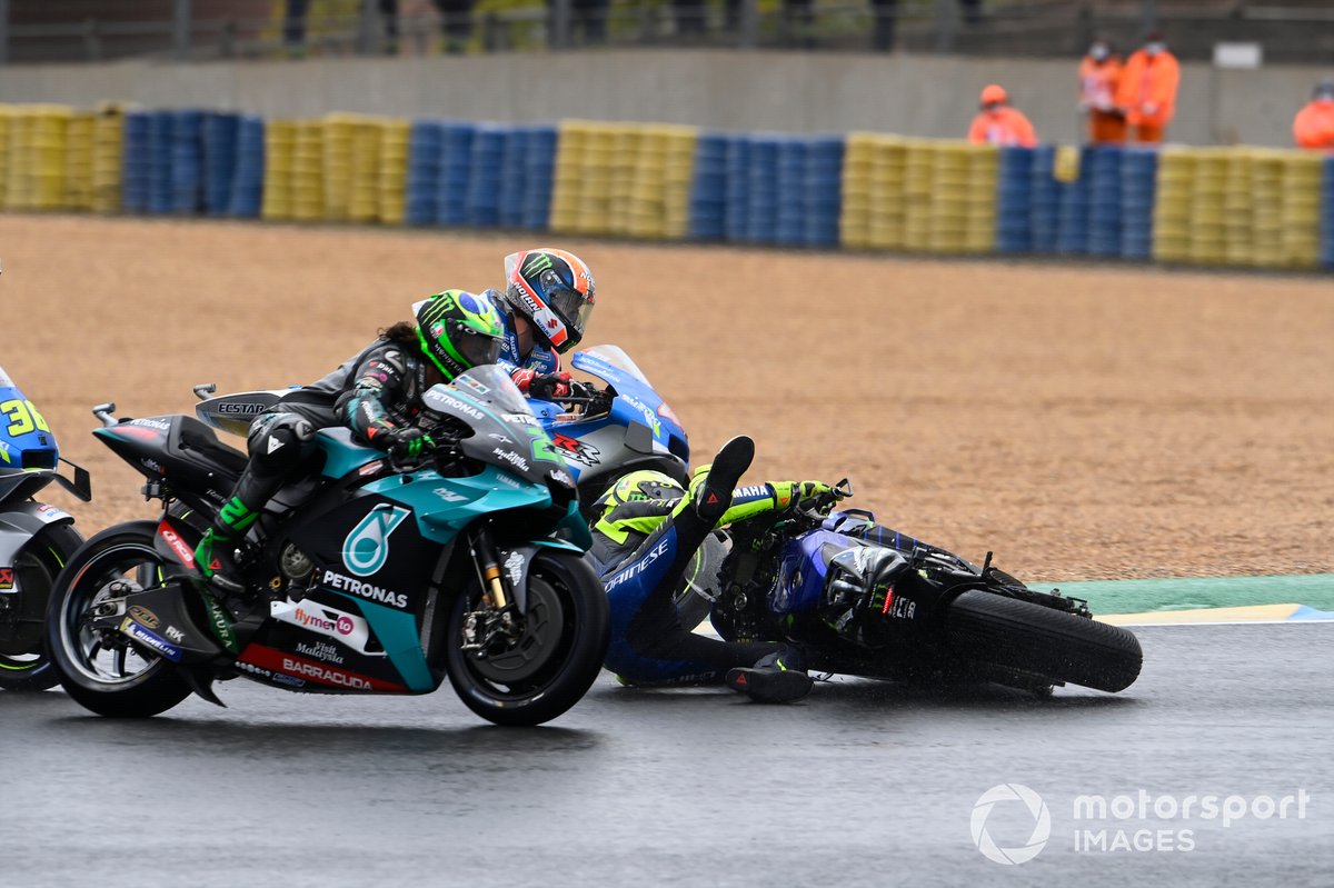 Valentino Rossi, accident de Yamaha Factory Racing
