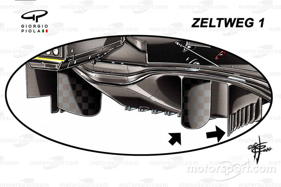 Détail du diffuseur Ferrari SF1000