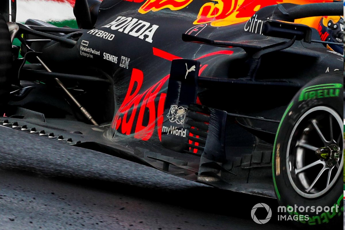 Détail des sidepods de la Red Bull Racing RB16