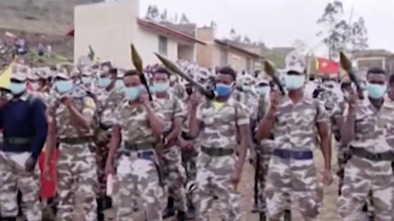Les troupes gouvernementales au Tigray