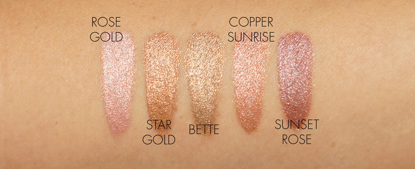Charlotte Tilbury Eyes to Mesmerise Copper Sunrise et Sunset Rose échantillons