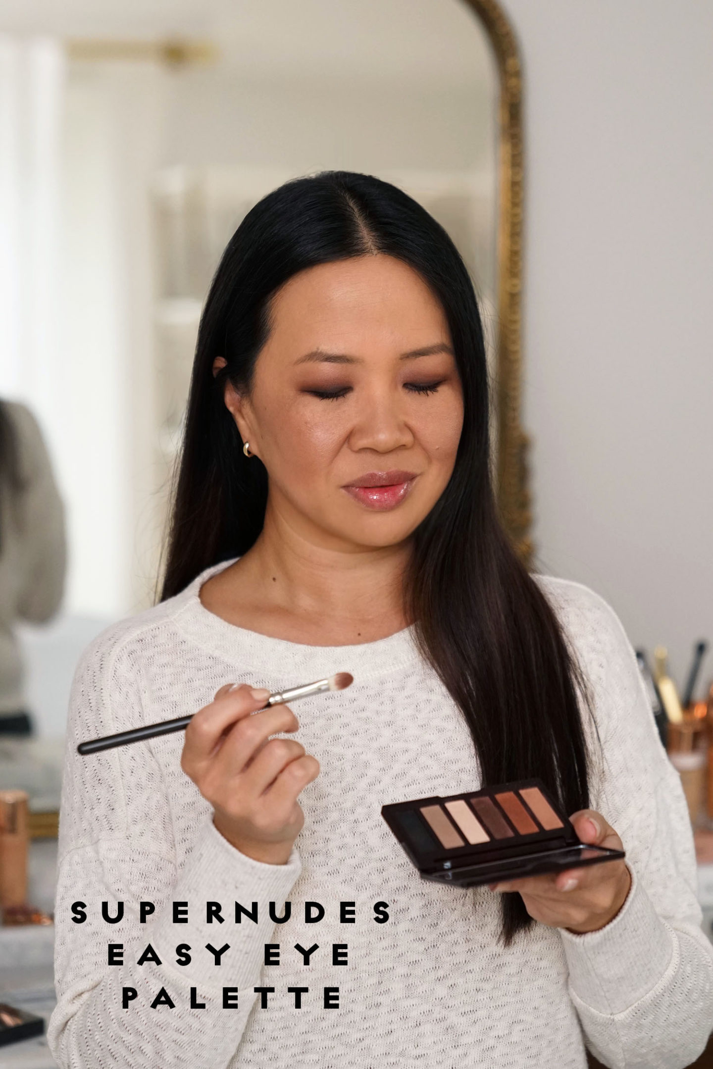 Charlotte Tilbury Le maquillage de la palette Super Nudes Easy Eye | Le Look Book Beauté