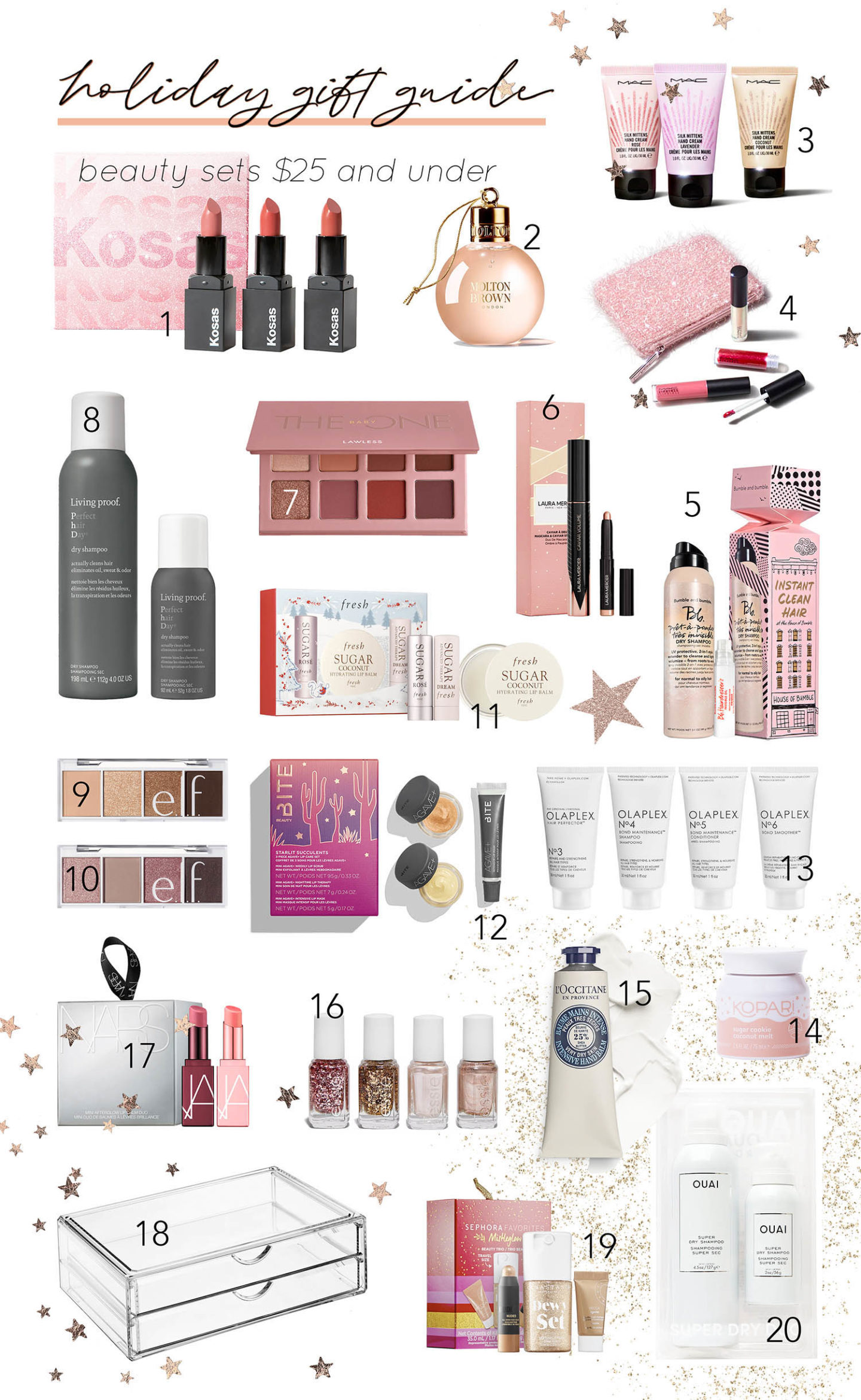 Cadeaux de beauté des Fêtes de 25 $ et moins | Le Look Book Beauté