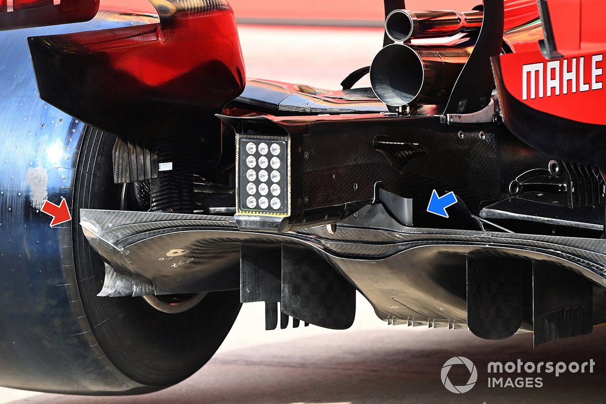 Détail du diffuseur Ferrari SF1000
