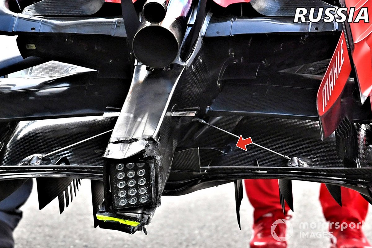 Détail du plancher de la Ferrari SF1000