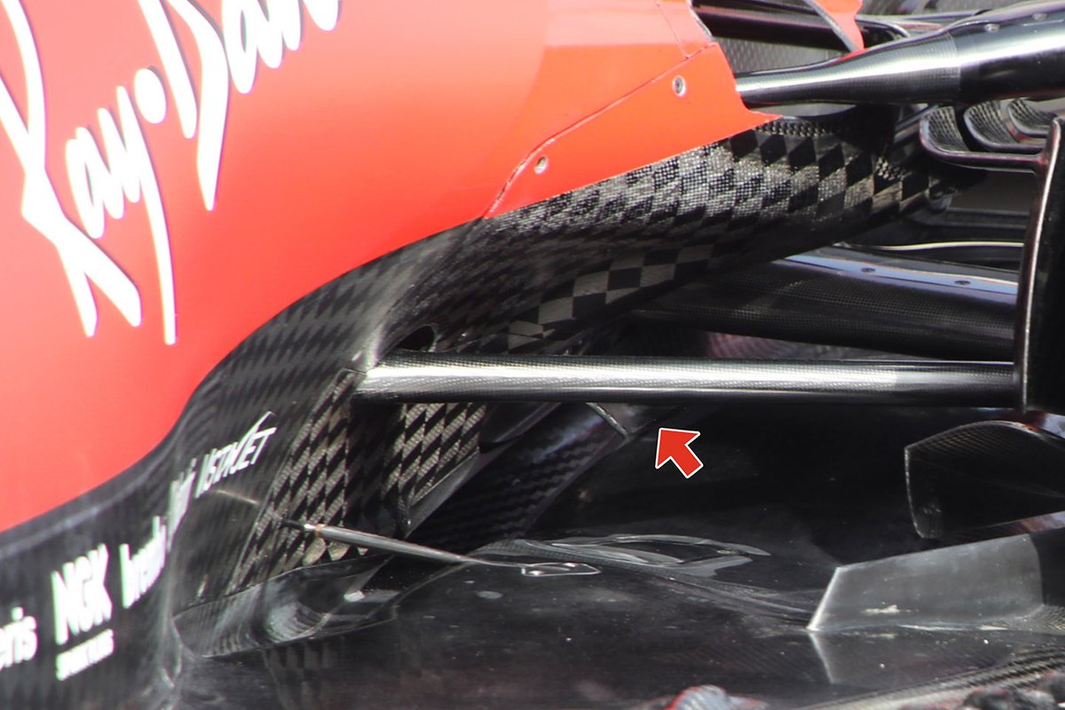Détail du tunnel au sol de la Ferrari SF1000