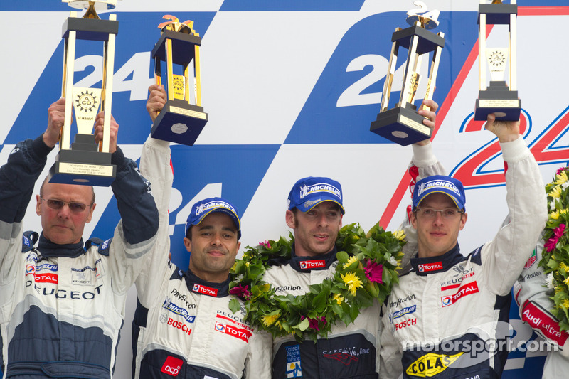 Olivier Quesnel, Pedro Lamy, Simon Pagenaud et Sébastien Bourdais 