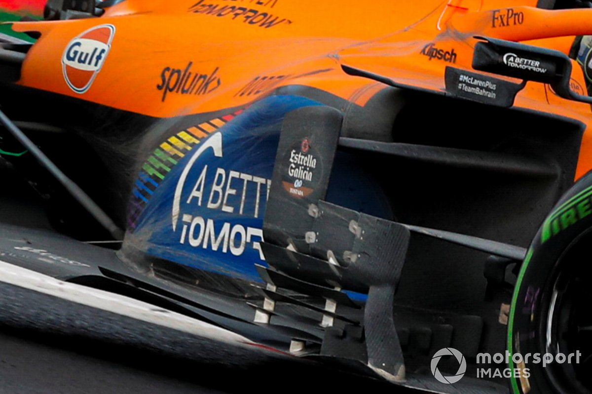 Détail des sidepods de la McLaren MCL35