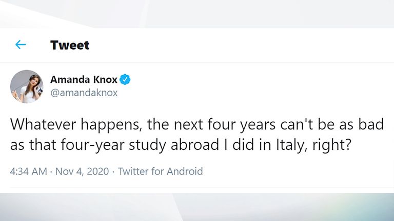 Amanda Knox tweet