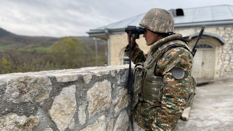 Une unité militaire arménienne est stationnée dans le complexe du monastère du 4ème siècle à Amaras