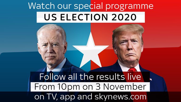Couverture électorale de Sky News aux États-Unis