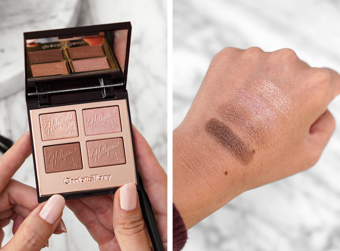 Charlotte Tilbury Hollywood Filter Eyeshadow Star Aura Swatches