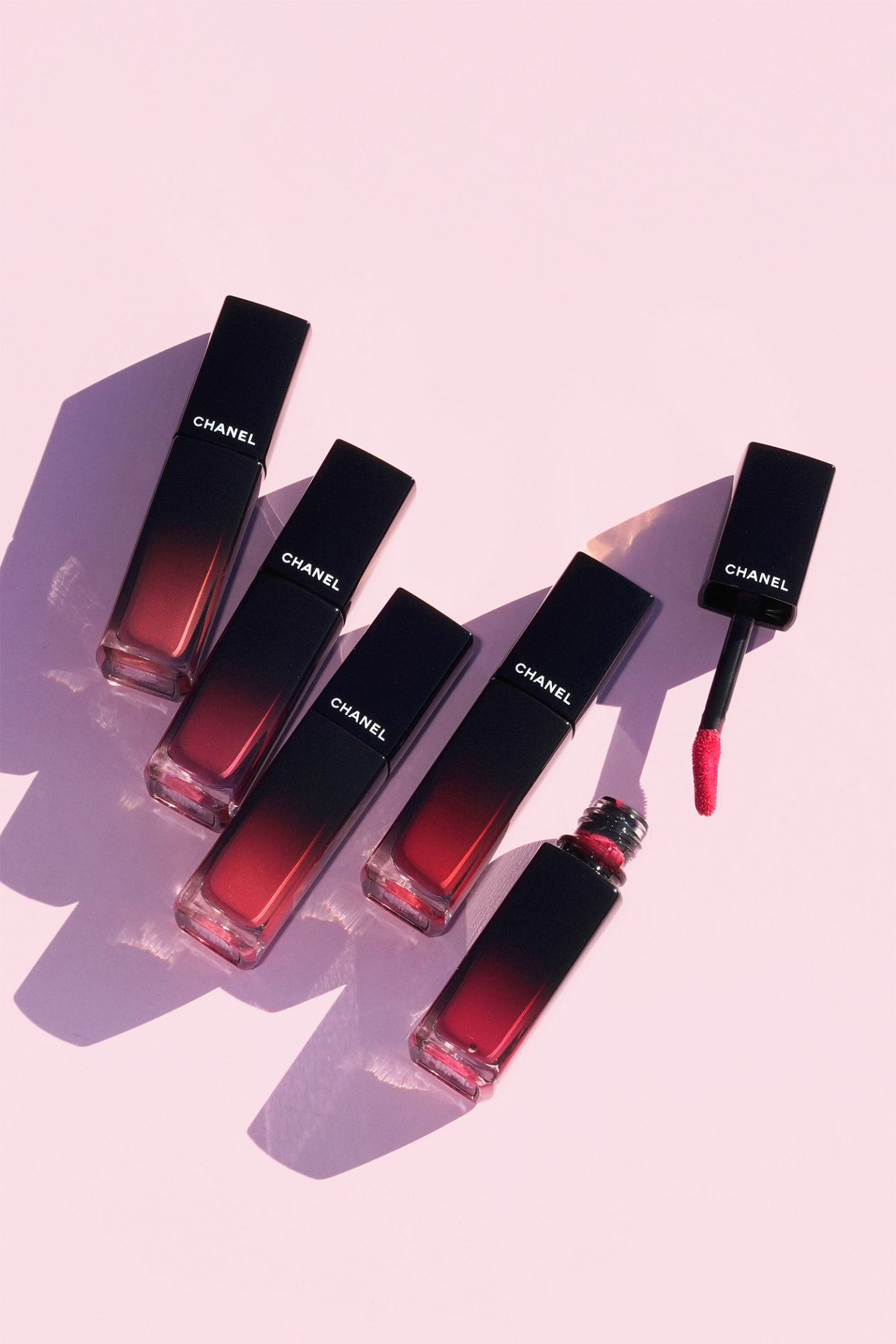 Chanel Rouge Allure Laque 65 Imperturbable, 66 Permanent, 67 Stable, 68 Illimité, 69 Remanence