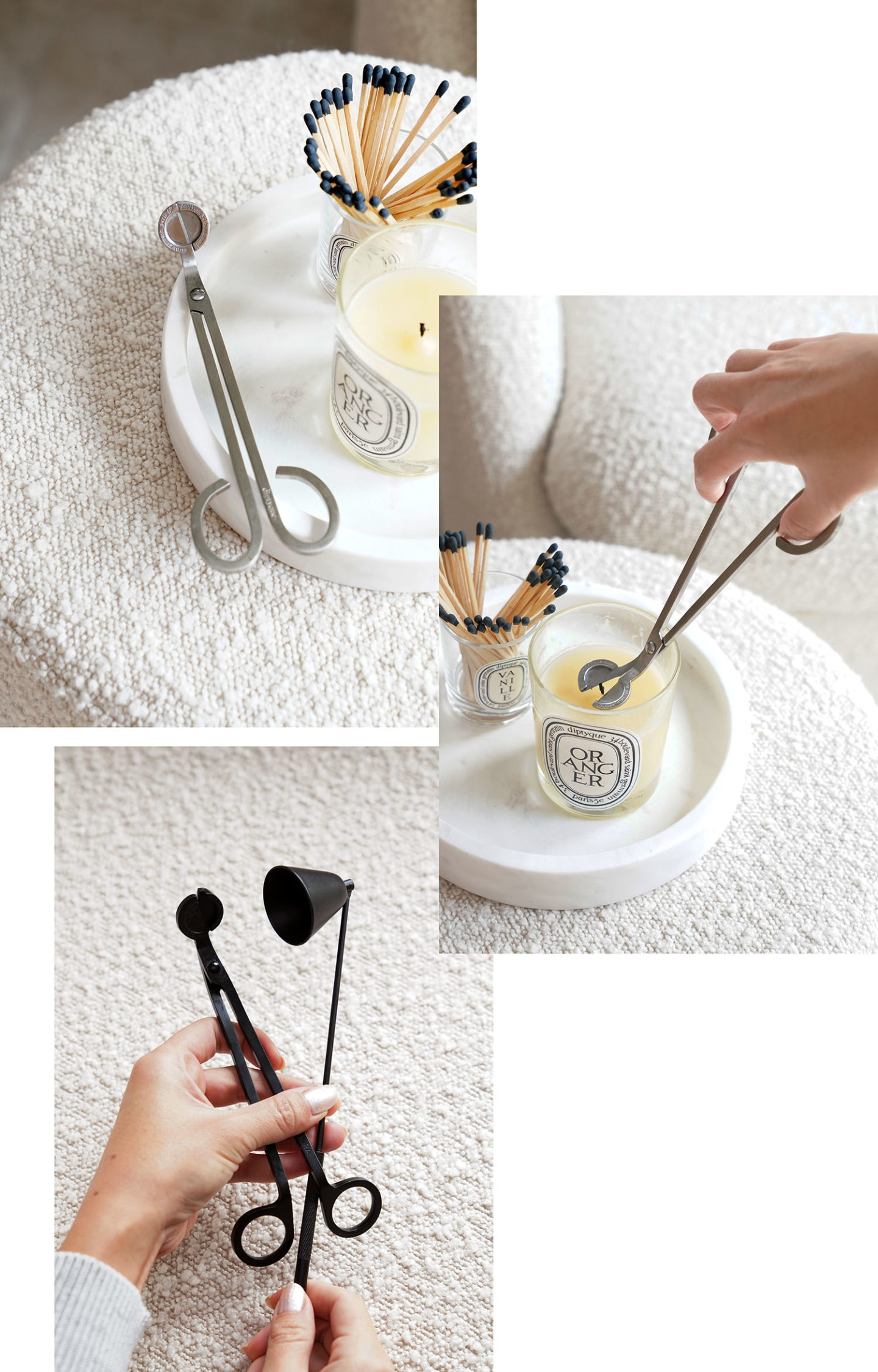 Coupe-mèches Diptyque et Lumira